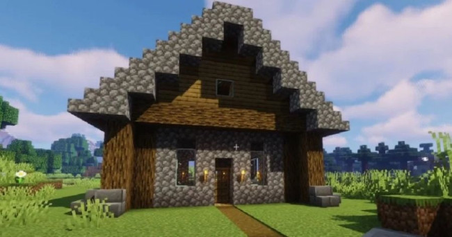 Select a material to build your house: