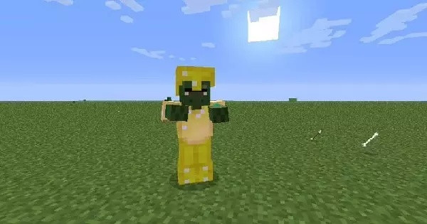 Which mob attacks any player on sight unless the player is equipped with a piece of golden armor?