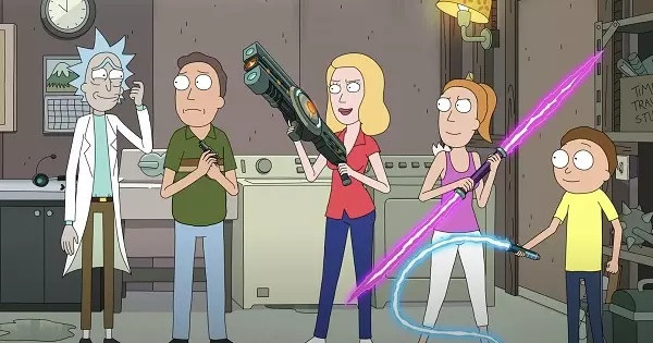 Has Rick used the portal gun in the first four episodes of Rick and Morty season 5?