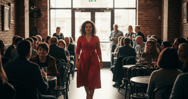 What’s the most common reaction when you walk into a room?