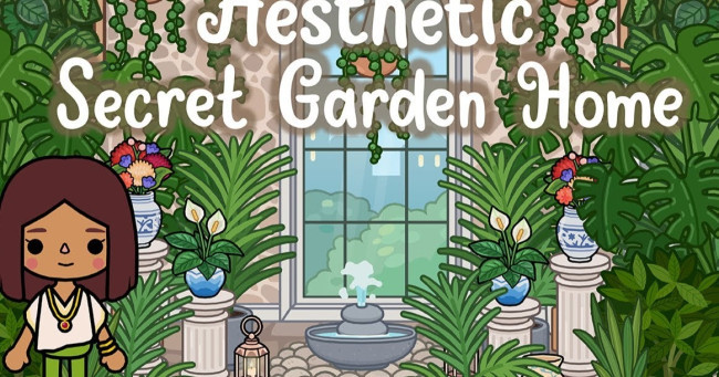 How can you access the secret rooftop garden in Toca Life World's Urban Apartment?