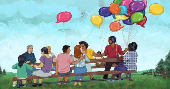 Pick someone to hang out with.