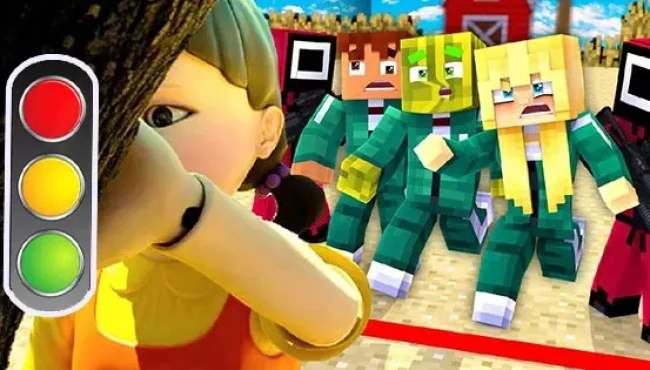 [Squid Game] Playing Red Light, Green Light In Minecraft To Discover How Smart You Are