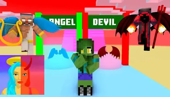Which Mod Reveals Your Demon Or Angel Side In Minecraft Destiny Run Challenge?